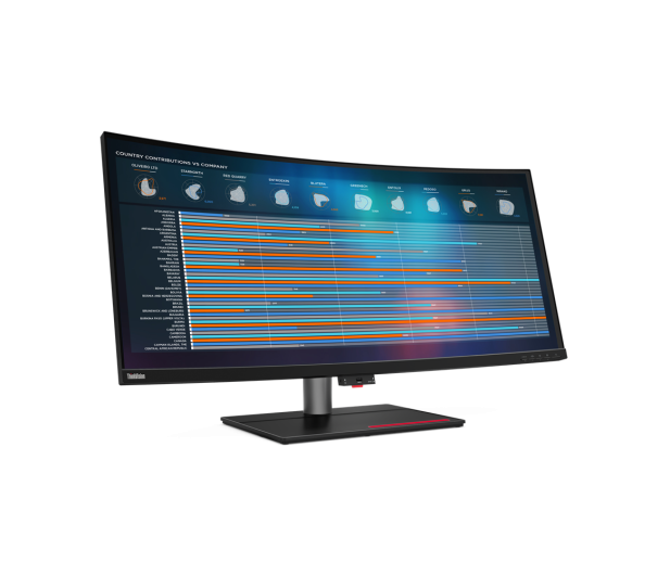 LENOVO 39.7''  ThinkVision P40w-20  62C1GAT6EU Czarny - 1145584 - zdjęcie 2